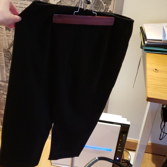 Black Double Slit Skirt - Picture 2 of 2